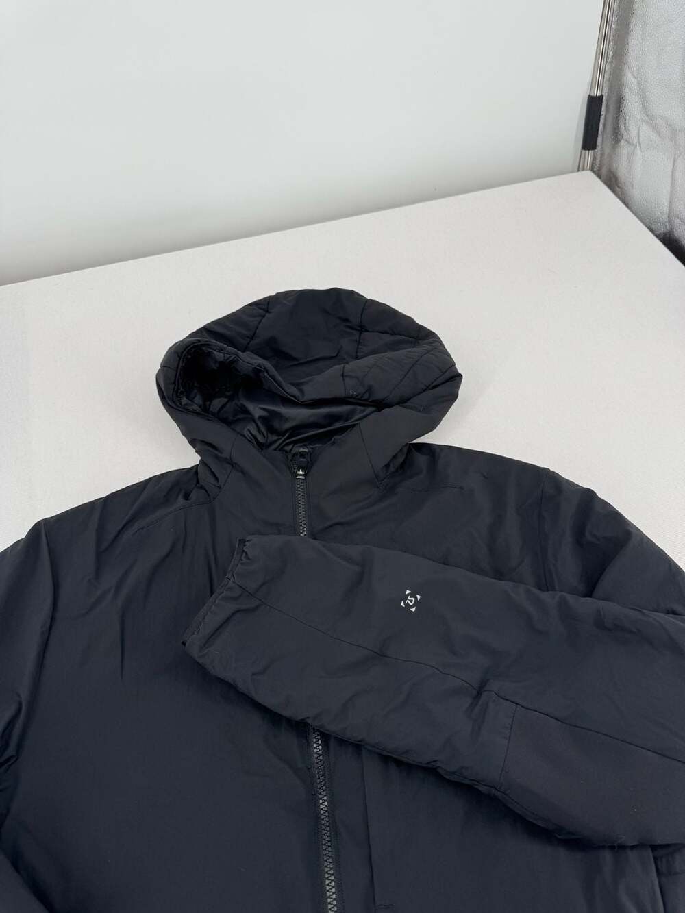 Lululemon Puffer Jacket Black Full Zip Hooded